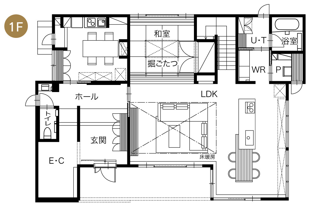 住友林業 平面図1F